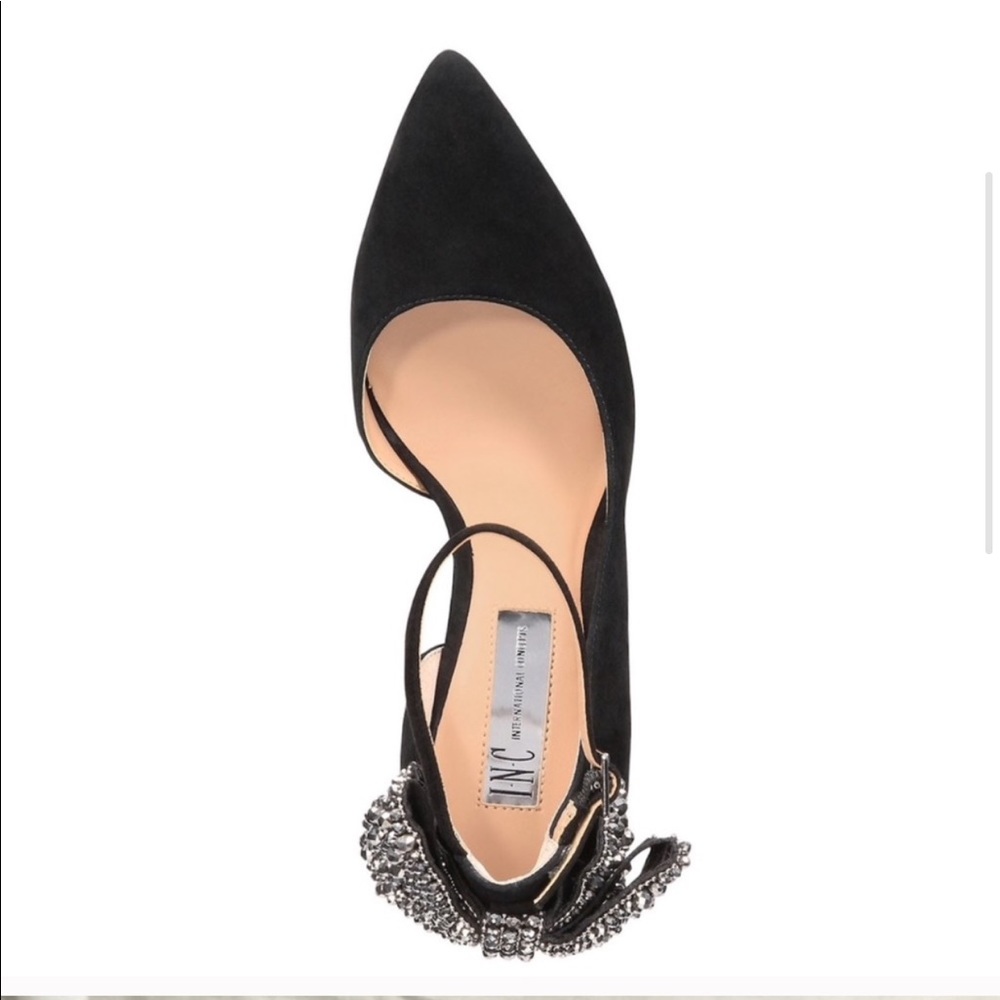 INC Kaison Black Evening Bow Pumps size 9 - Picture 4 of 11